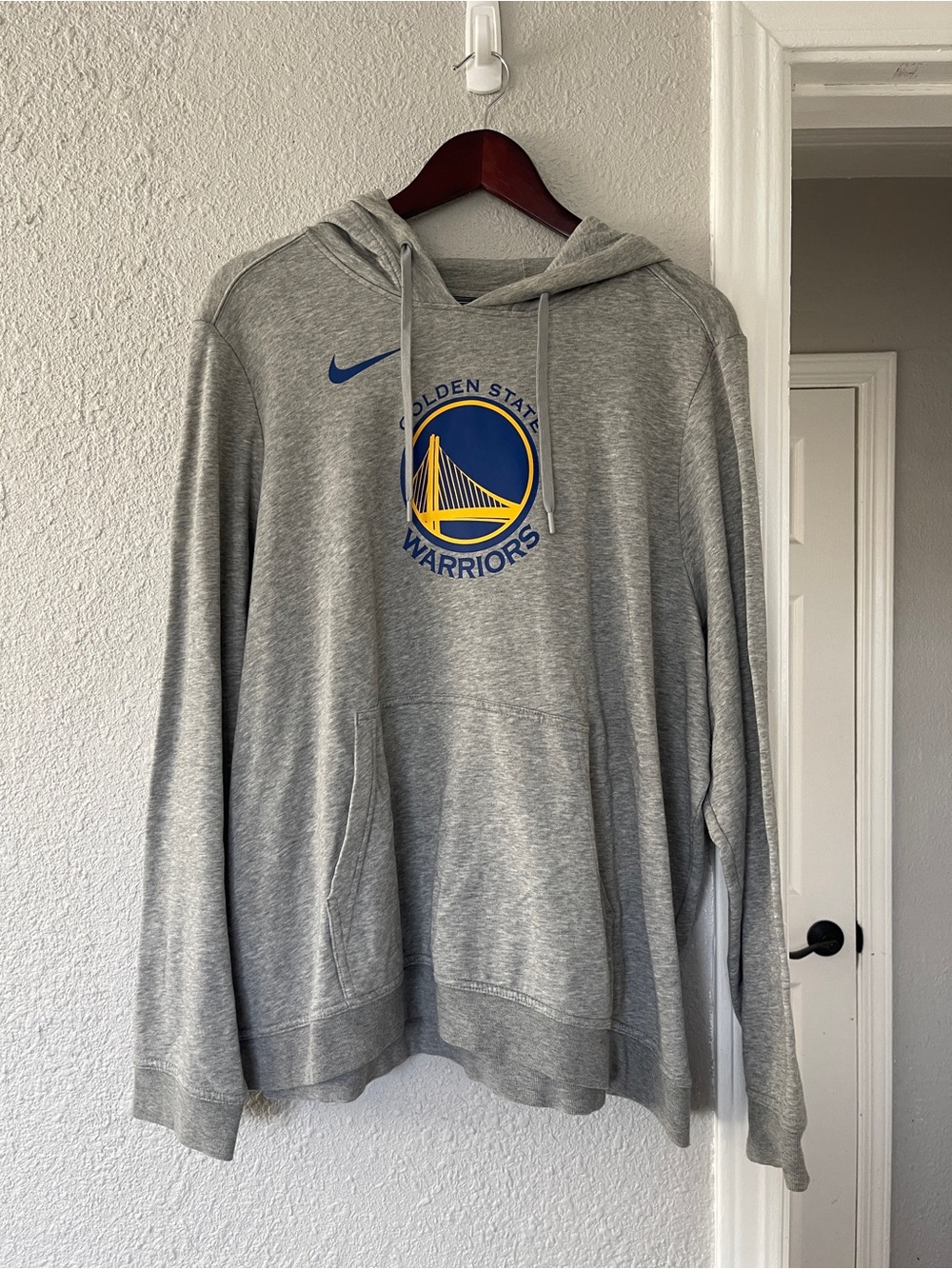 Nike Golden State Warriors Gray Pullover Hoodie XXL NBA Basketball